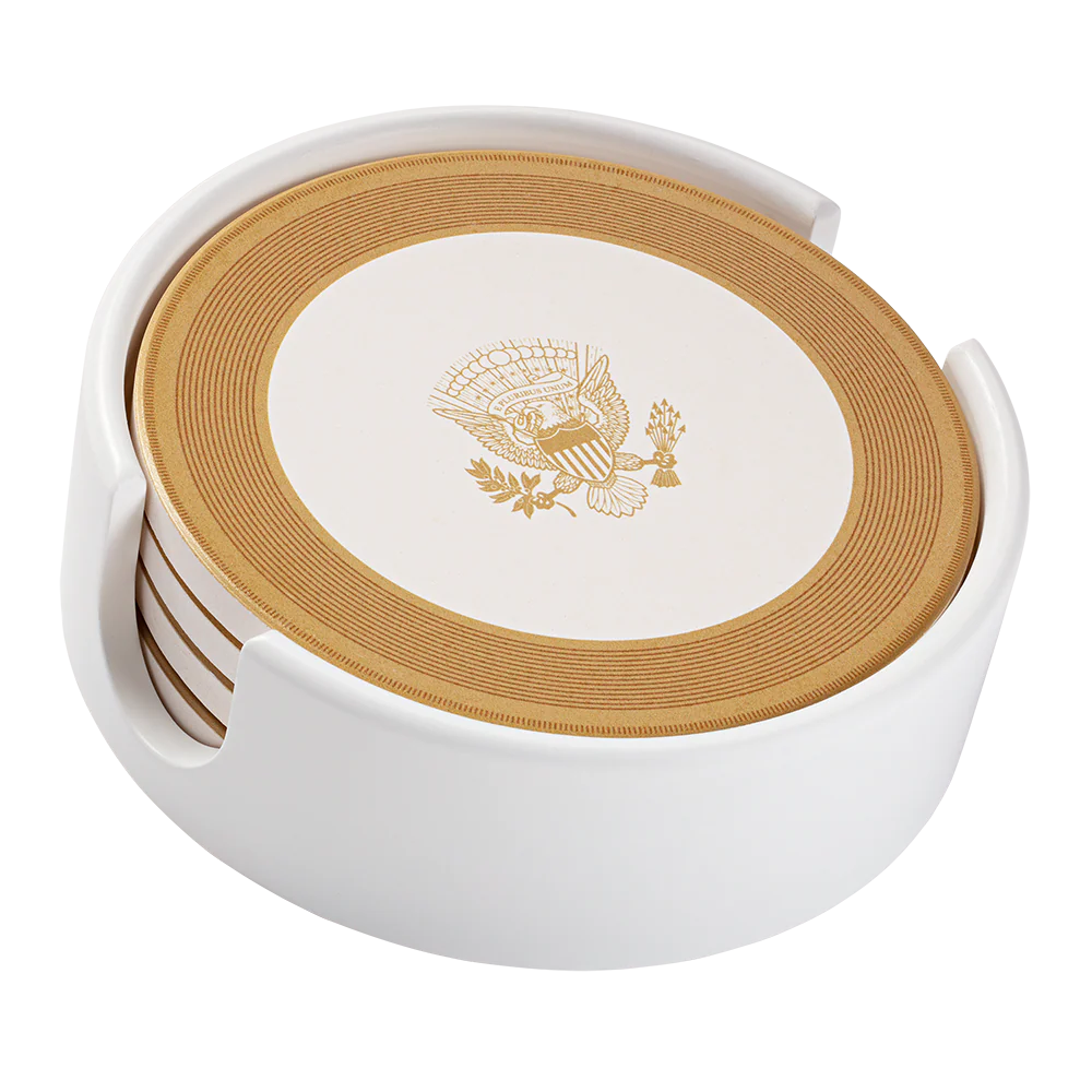 White House State China Coasters Contemporary Collection - Set of 4 - Image 2