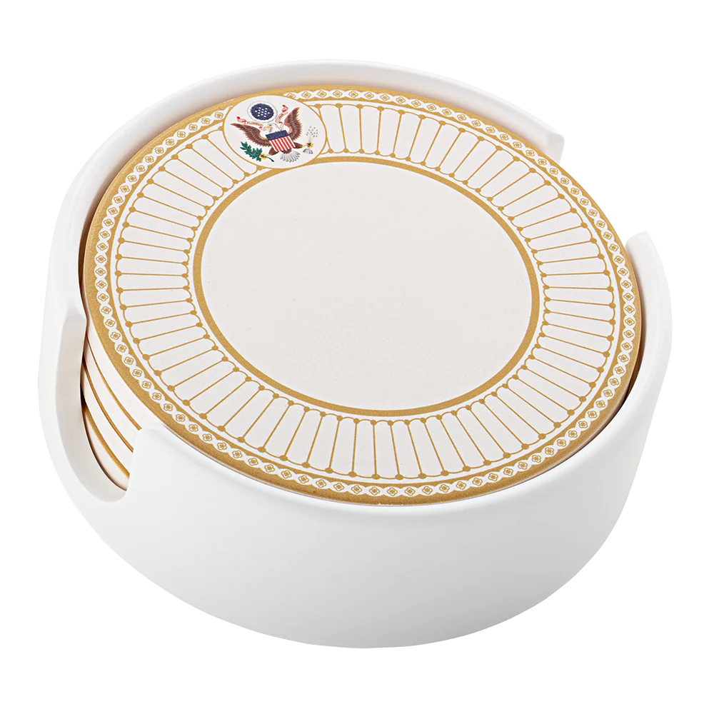 White House State China Coasters Presidential Seal Collection - Set of 4 - Image 2