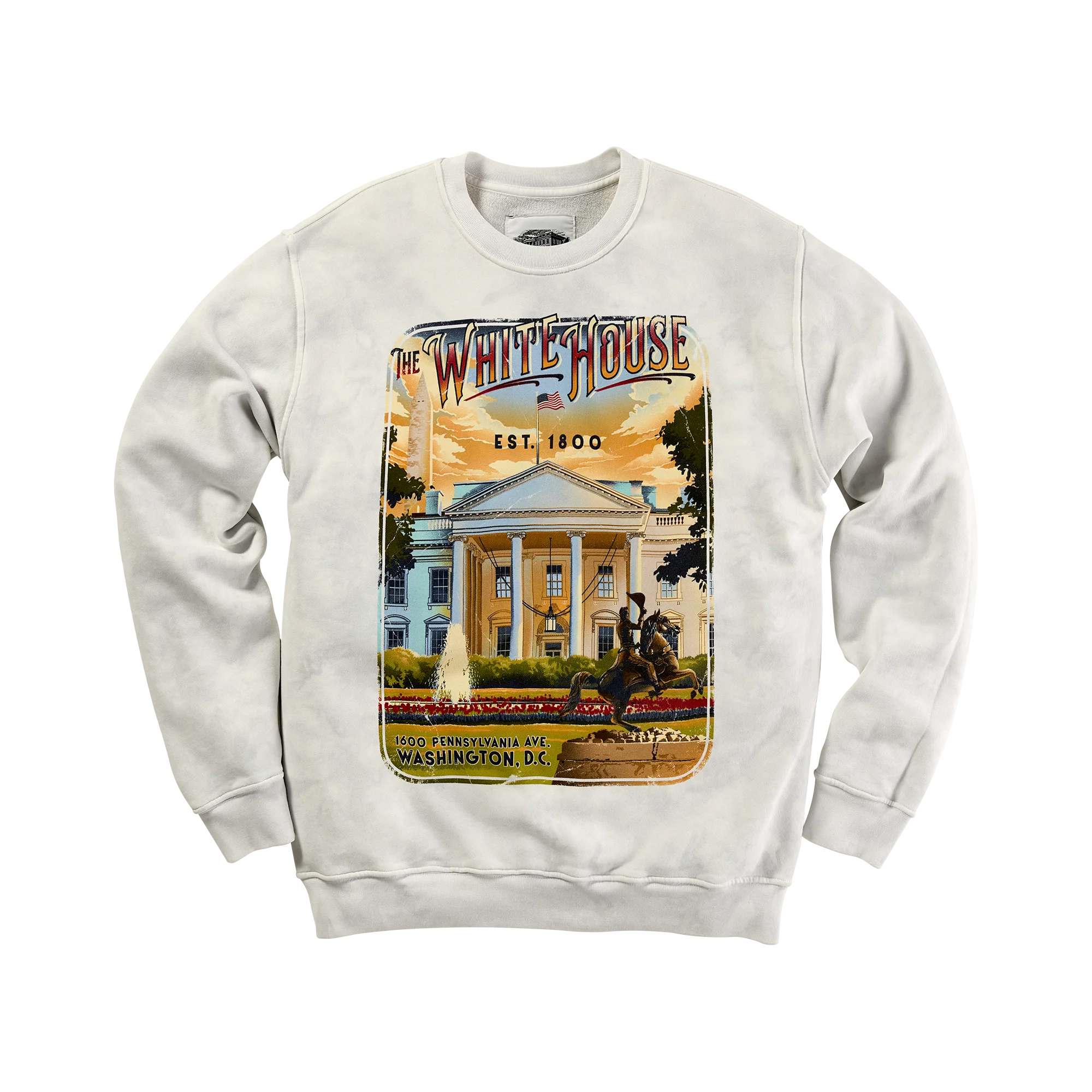 White House Vintage Poster Graphic Sweatshirt
